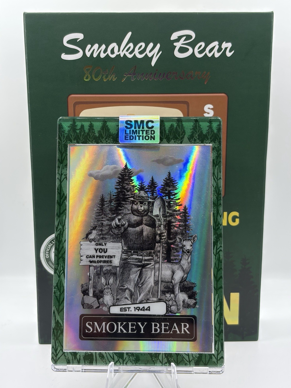 2024 Saturday Morning Cards SMC Smokey Bear Silver Variant Limited Edition /150