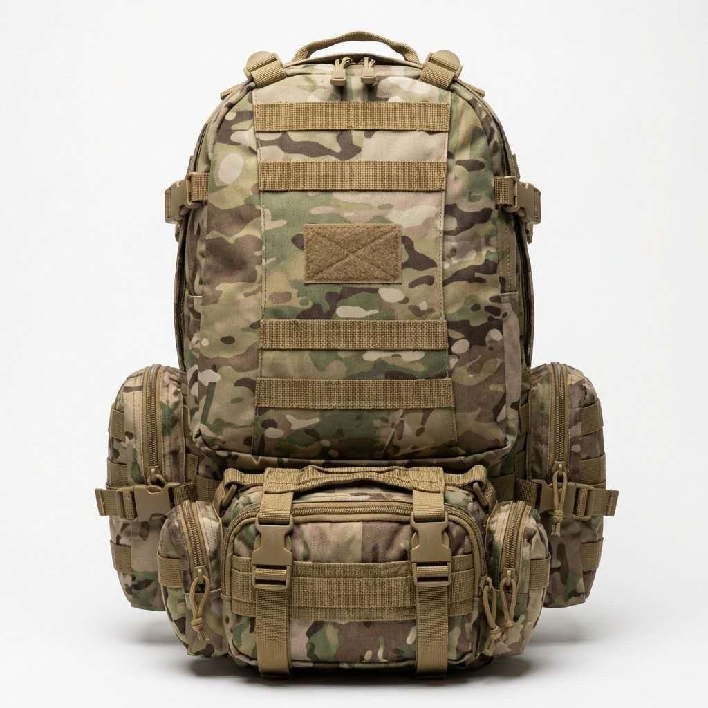MT Military Rucksack Large Army Tactical Backpack Metal Frame Hydration Pack 50L