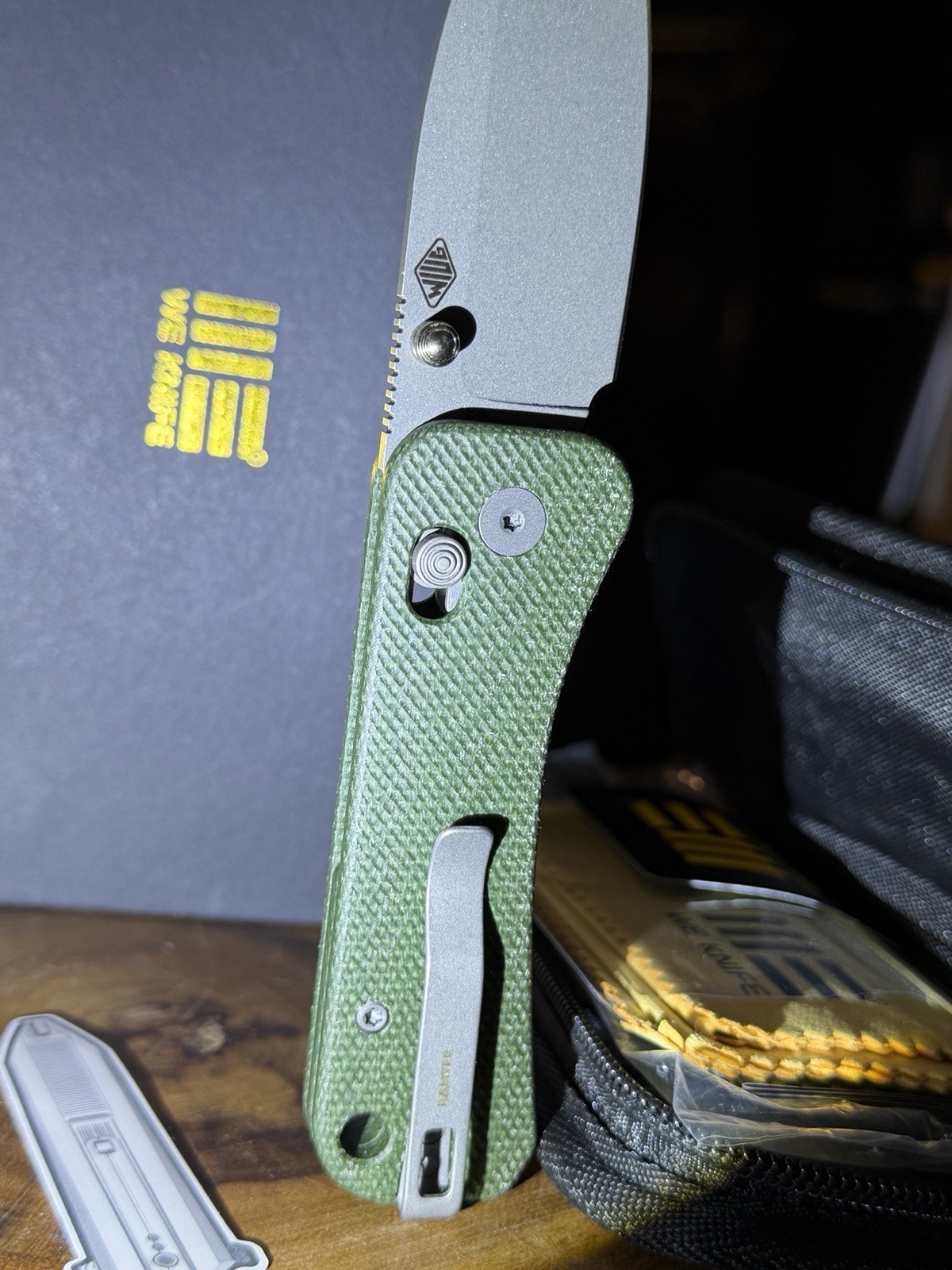 WE Knife Banter 2 WE23075-3 Green Micarta S35VN Crossbar Lock NEW IN BOX 