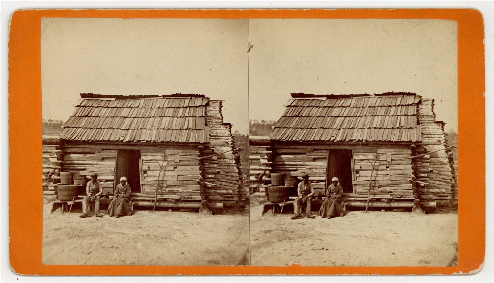 Uncle Ben\'s Cabin J.N. Wilson Savannah 1870 African American Black Photo J15575