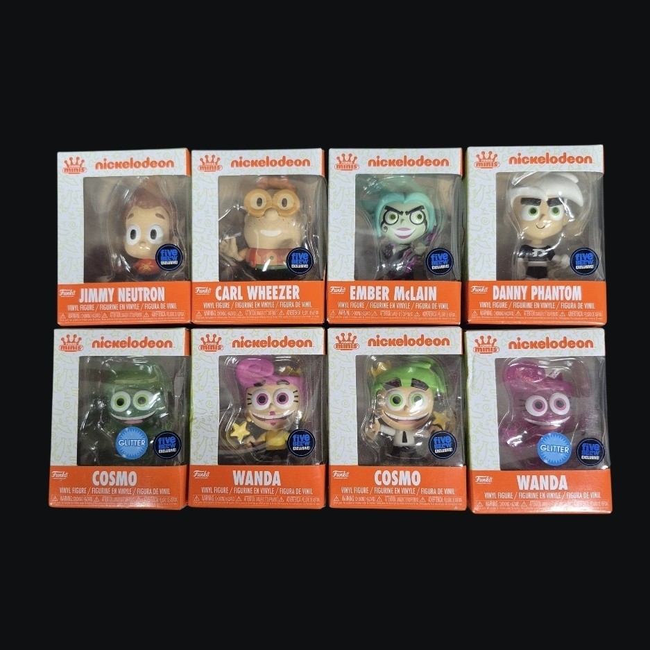Funko Mini Nickelodeon Danny Phantom Ember Cosmo Wanda Jimmy Neutron Carl Wheeze