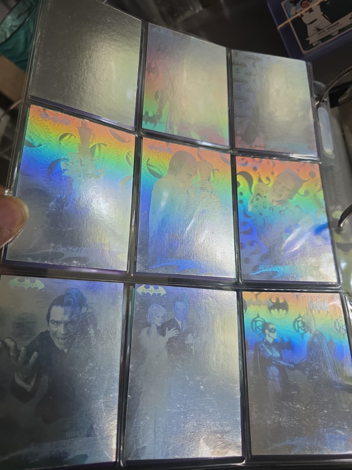 1995 Fleer Ultra BATMAN FOREVER HOLOGRAM Complete Set of 36 INSERT CHASE CARDS 