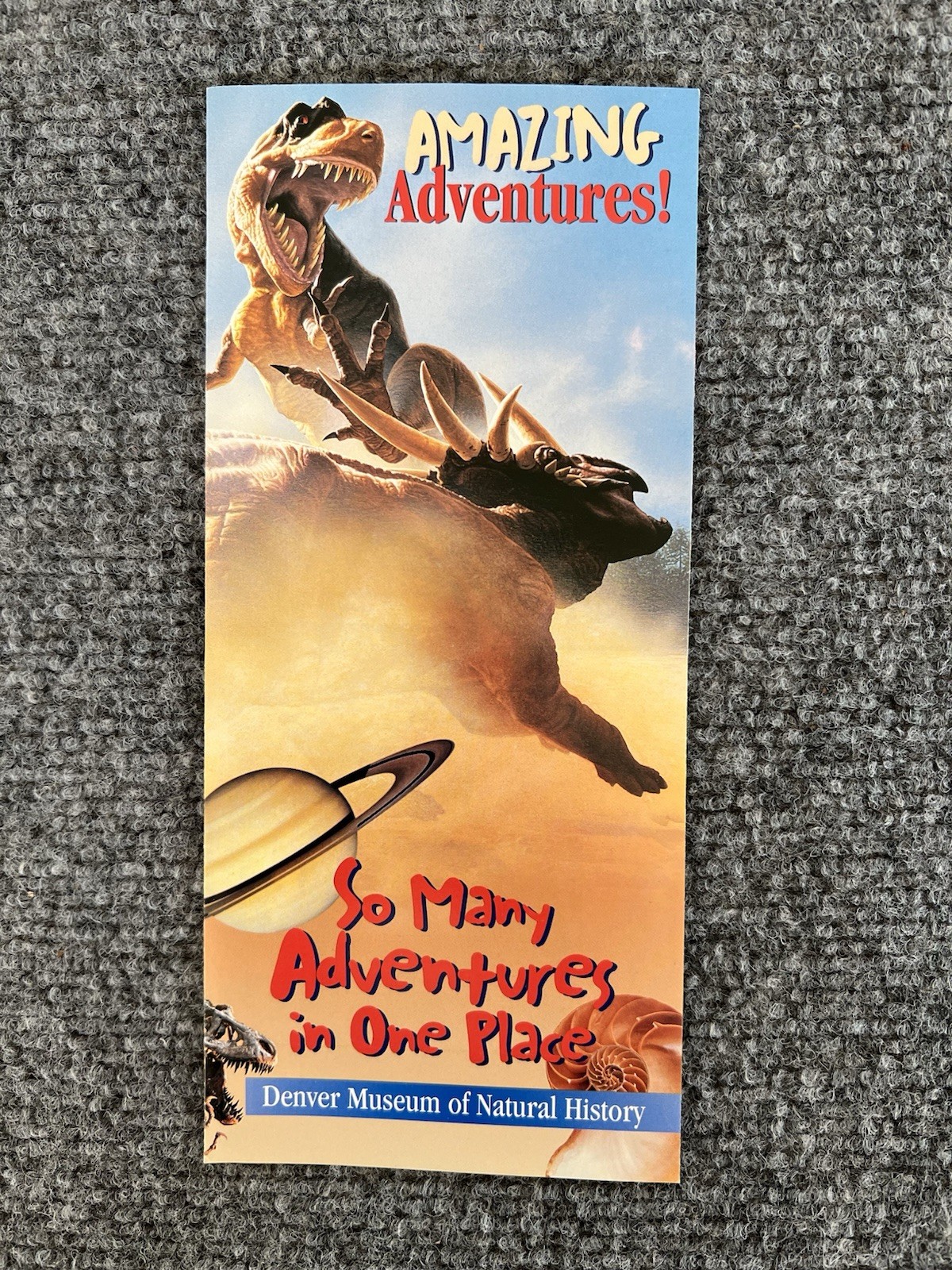 Denver Museum Of Natural History VTG 1999 Brochure Colorado Tourist Travel 