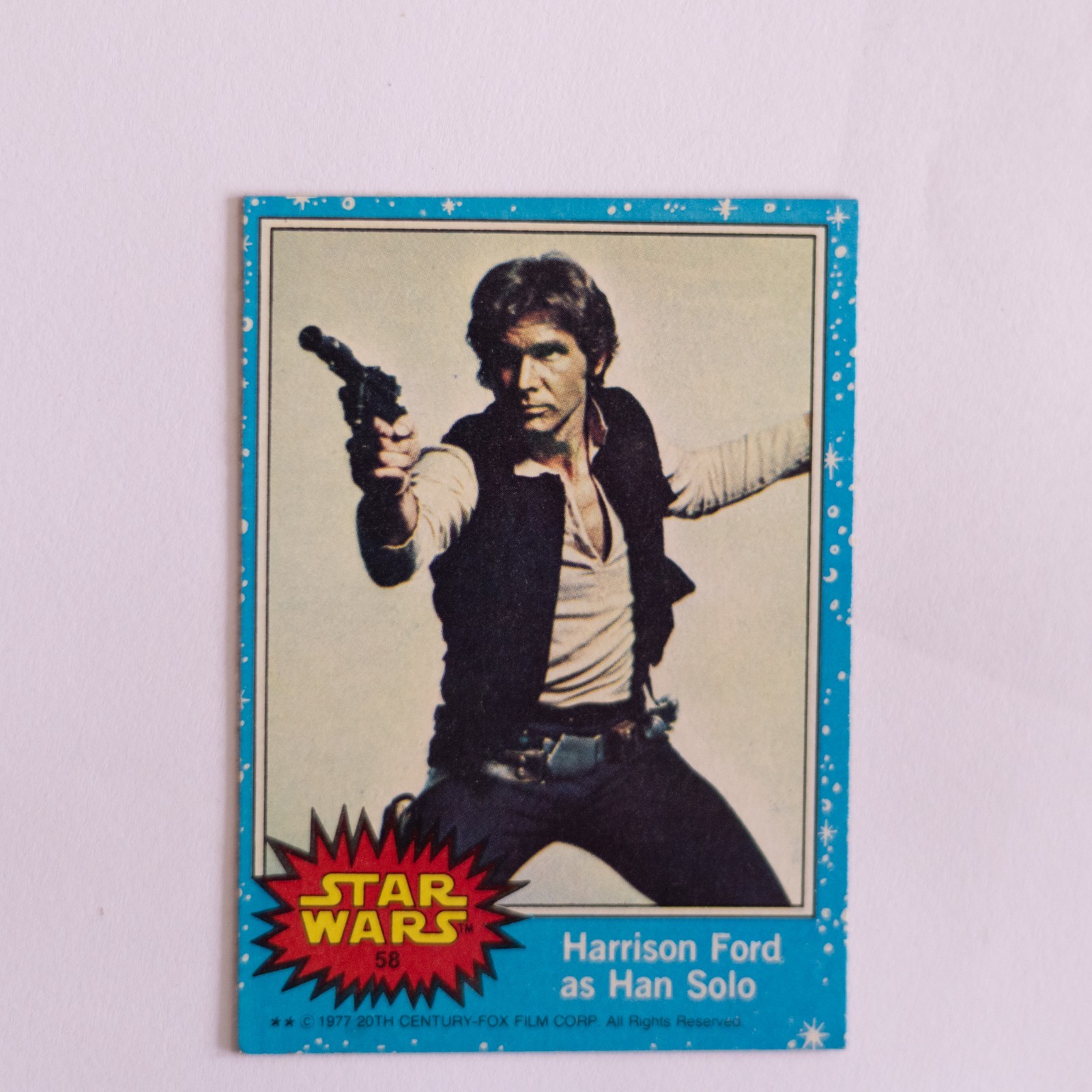 1977 Topps Star Wars series 1 #58 | Harrison Ford as Han Solo EX