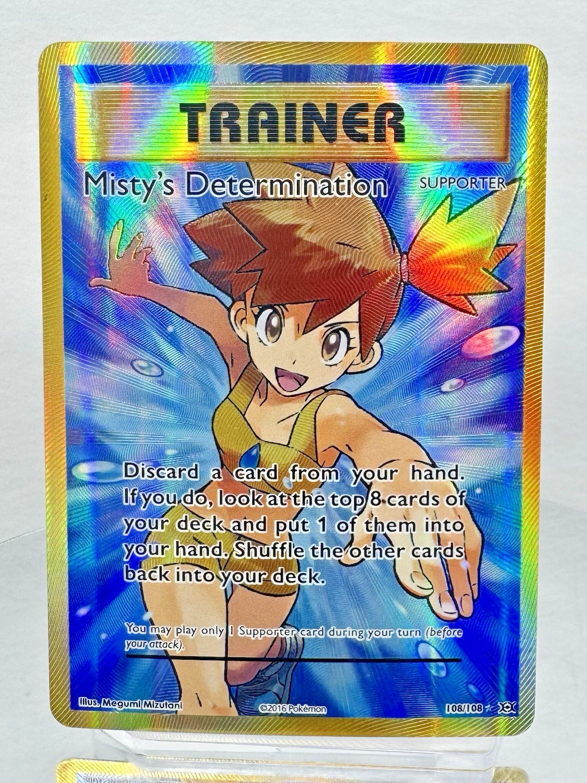 Pokémon TCG - Misty's Determination (Full Art) Holofoil 108 - MP/HP