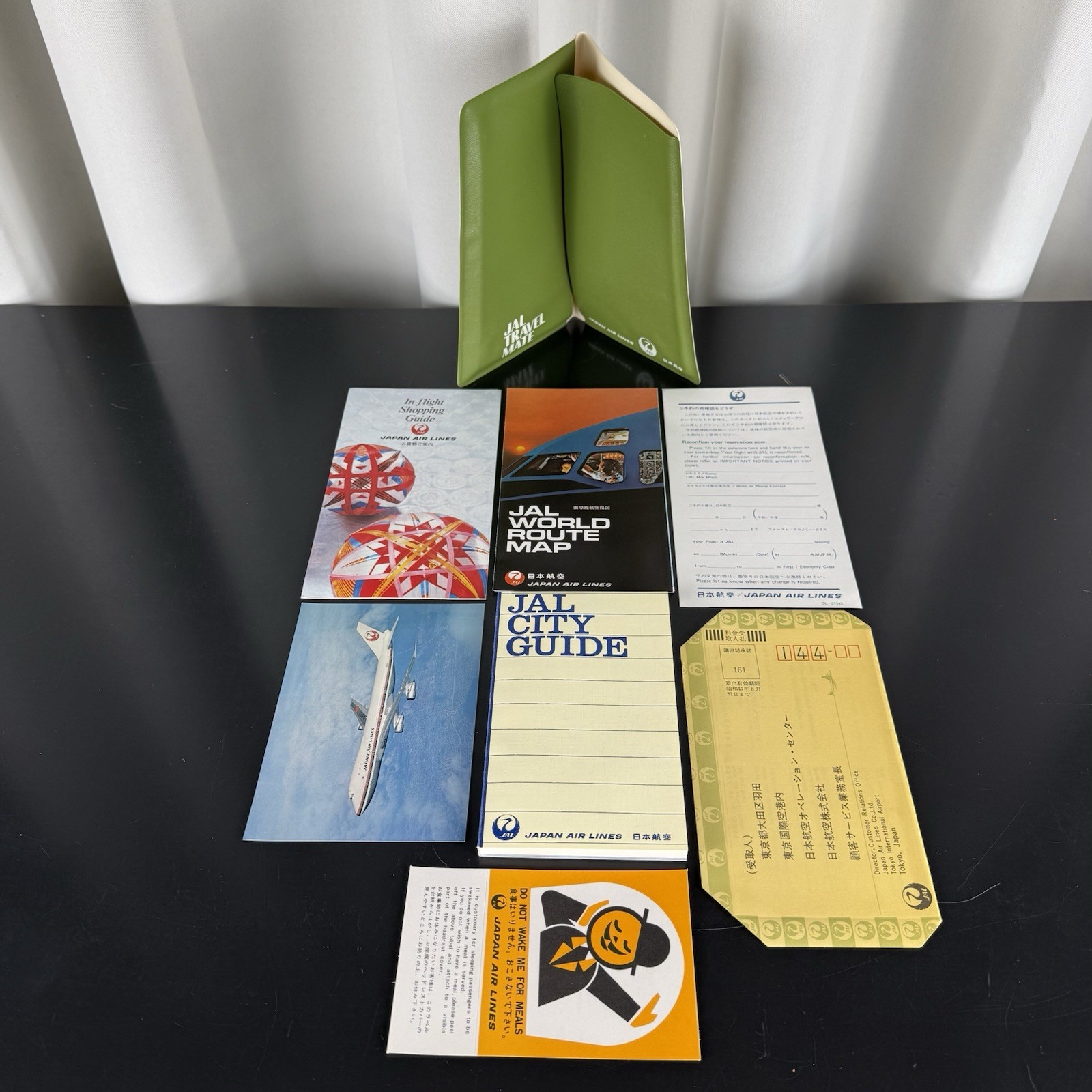 Vintage 1960s Japan Air Lines JAL Travel Mate - City Guide, Postcard, Route Maps