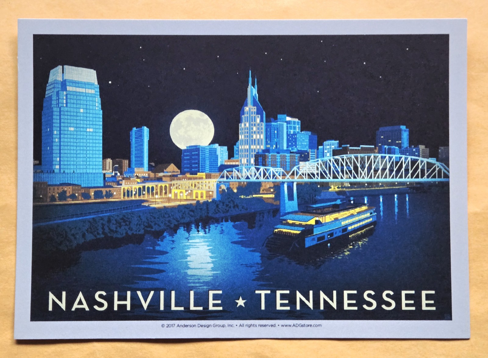 Postcard TN: Nashville/ Bridge, Tennessee 