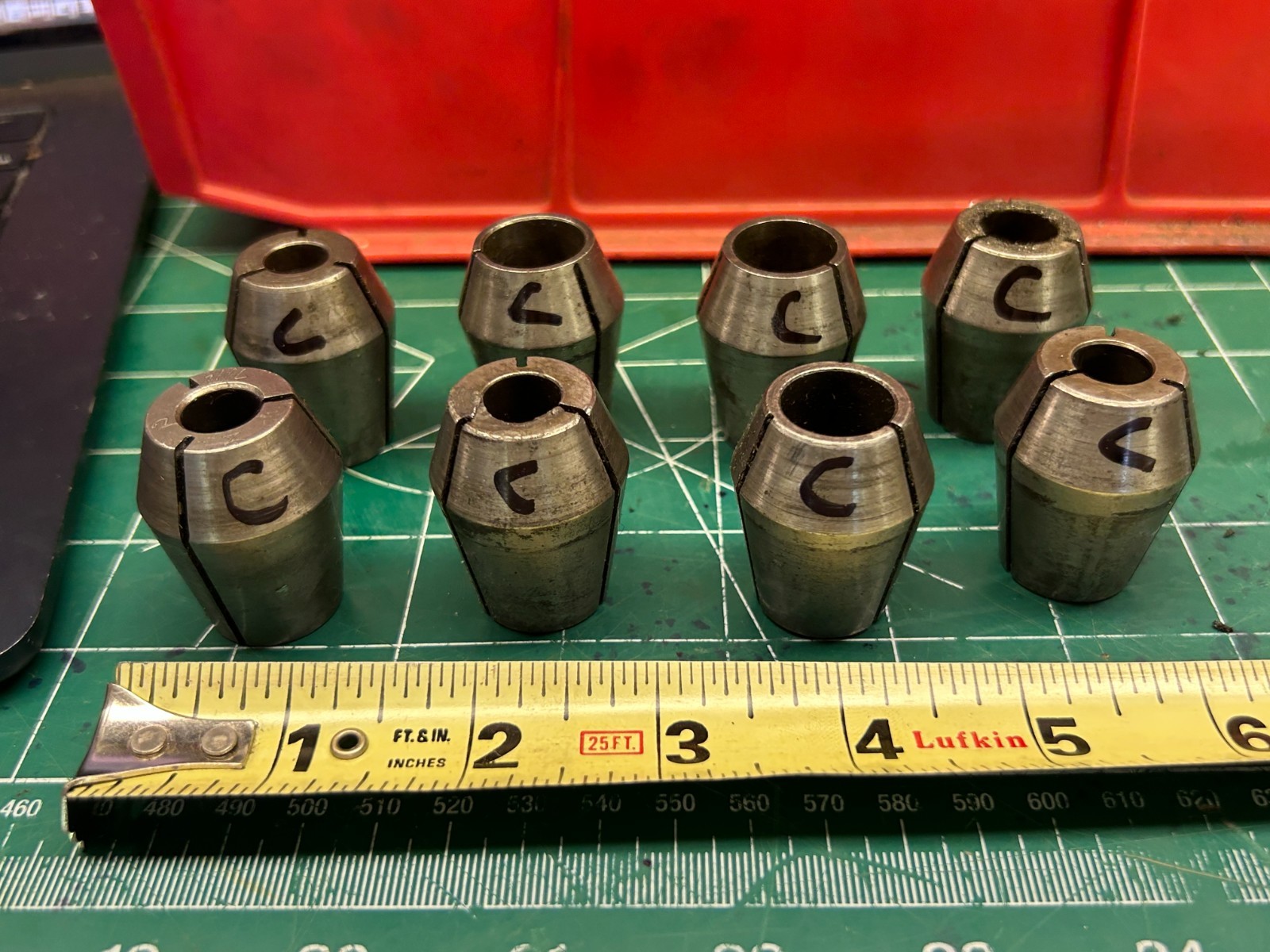 MACHINIST HmDrcB TOOL LATHE MILL Machinist Lot of  Quick Switch Collets  C