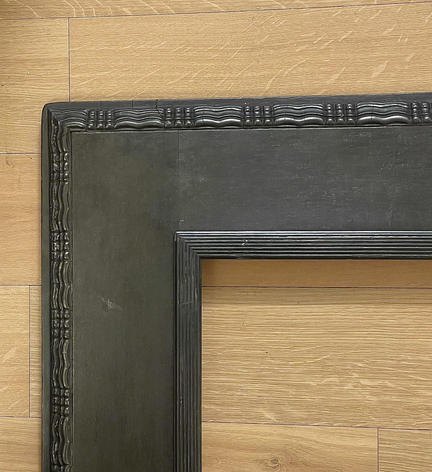 ANTIQUE FITs 22”x26” BLACK GOLD GILT DUTCH RIPPLE VOC PICTURE FRAME++