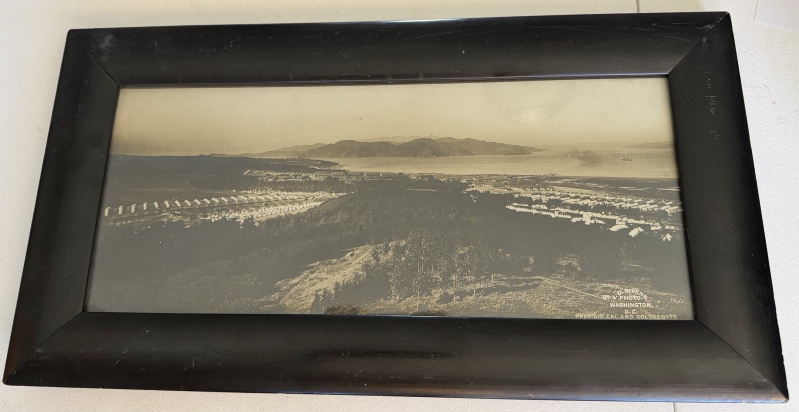 Original Photo Presidio CA San Francisco Golden Gate Military Fort JD Givens