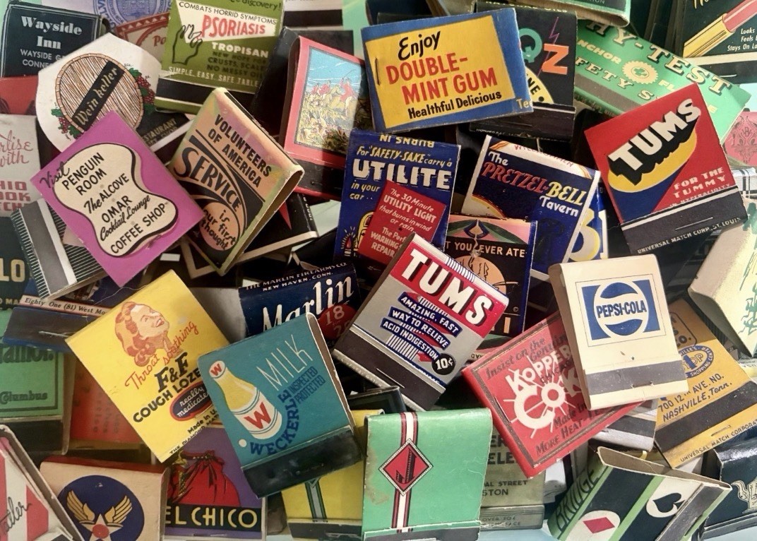 ALL Vintage Unstruck Matchbook Lot: 15 Matches Casinos, Supper Clubs, Ads