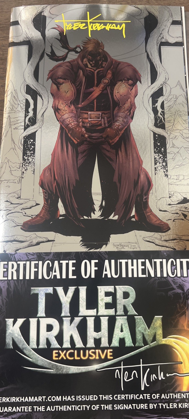 🔥FINAL BOSS #7  TYLER KIRKHAM, ABSOLUTE BATMAN HOMAGE, SILVER FOIL 1:100🤩