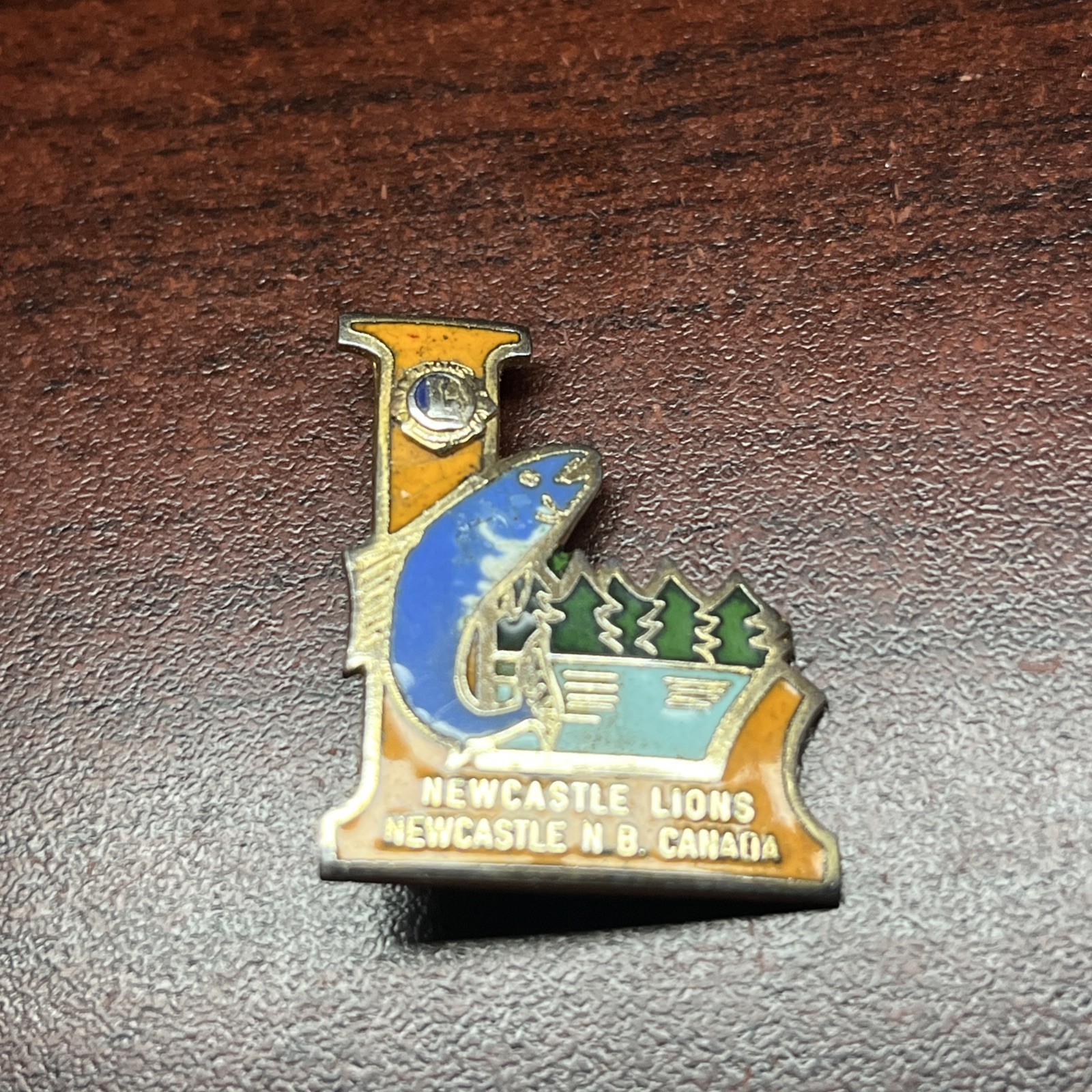 Lions Club Newcastle New Brunswick Canada Lapel Hat Pin