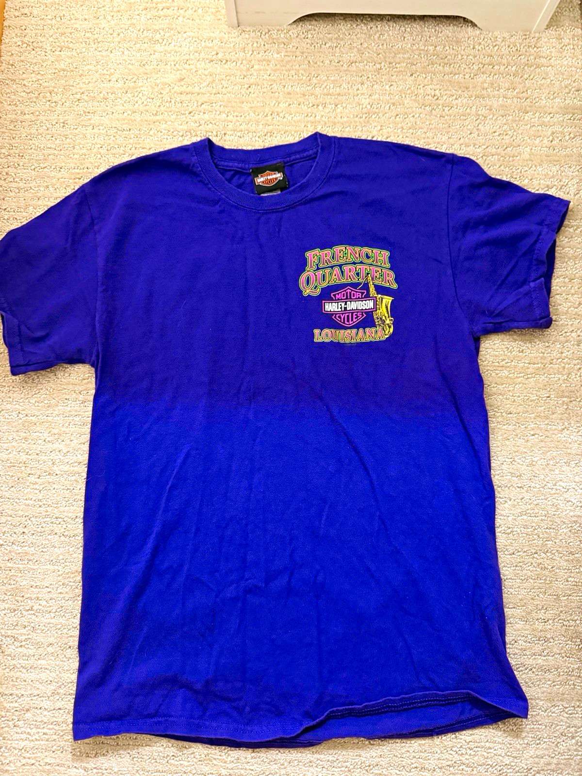 Harley-Davidson Bourbon Street New Orleans Louisiana Purple Graphic T-Shirt M