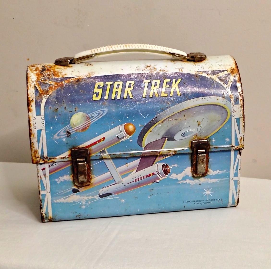 Vintage 1968 Star Trek  Metal Dome Lunchbox 