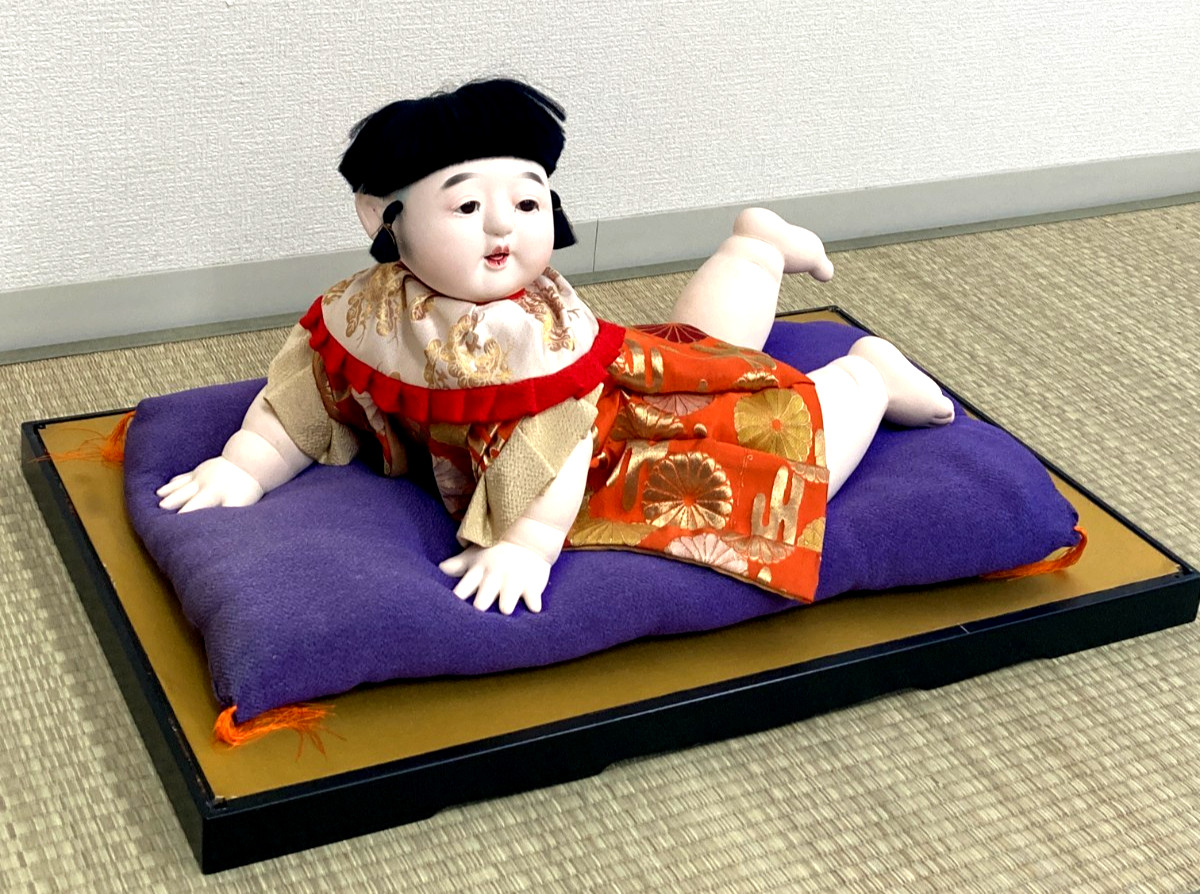 Japanese Vintage Baby Doll Ningyo Crawling Kimono Rare Traditional Re0251 Japanese Vintage Baby Doll Ningyo Crawling Kimono Rare Traditional Re0251