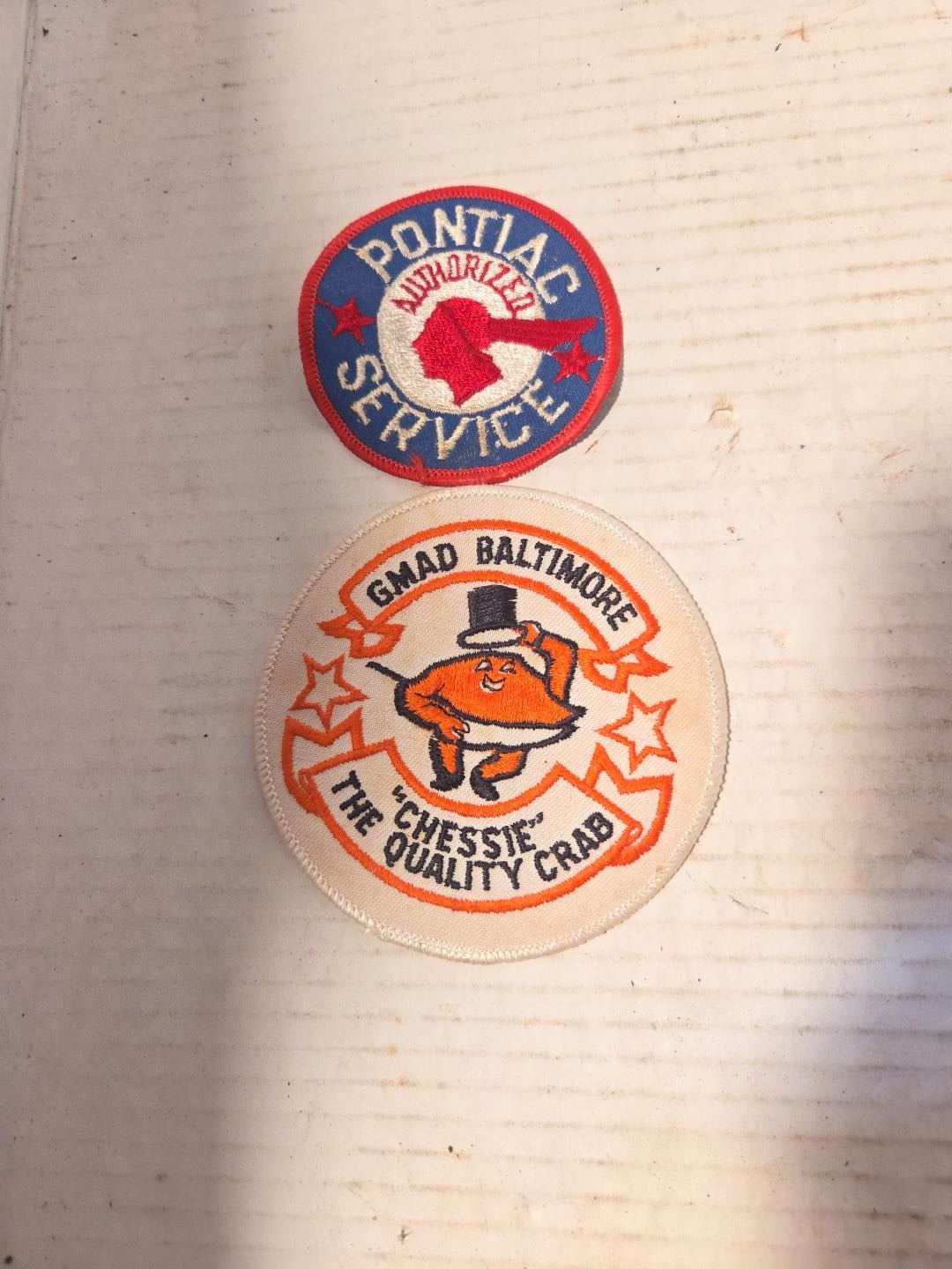 Vintage 1960s-1970s GM Pontiac Service GMAD Baltimore Chessie CRAB PATCH LOT