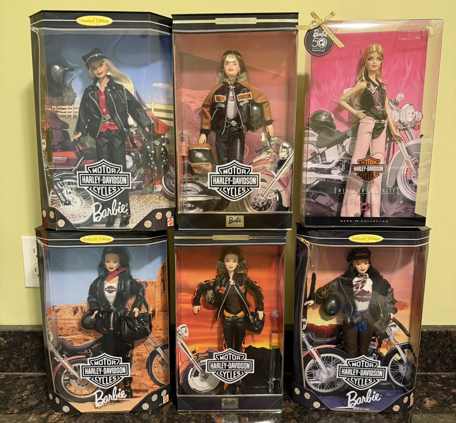 Barbie Doll Harley-Davidson Motorcycles LE NEW in Boxes 1997-2000 NEW SEALED