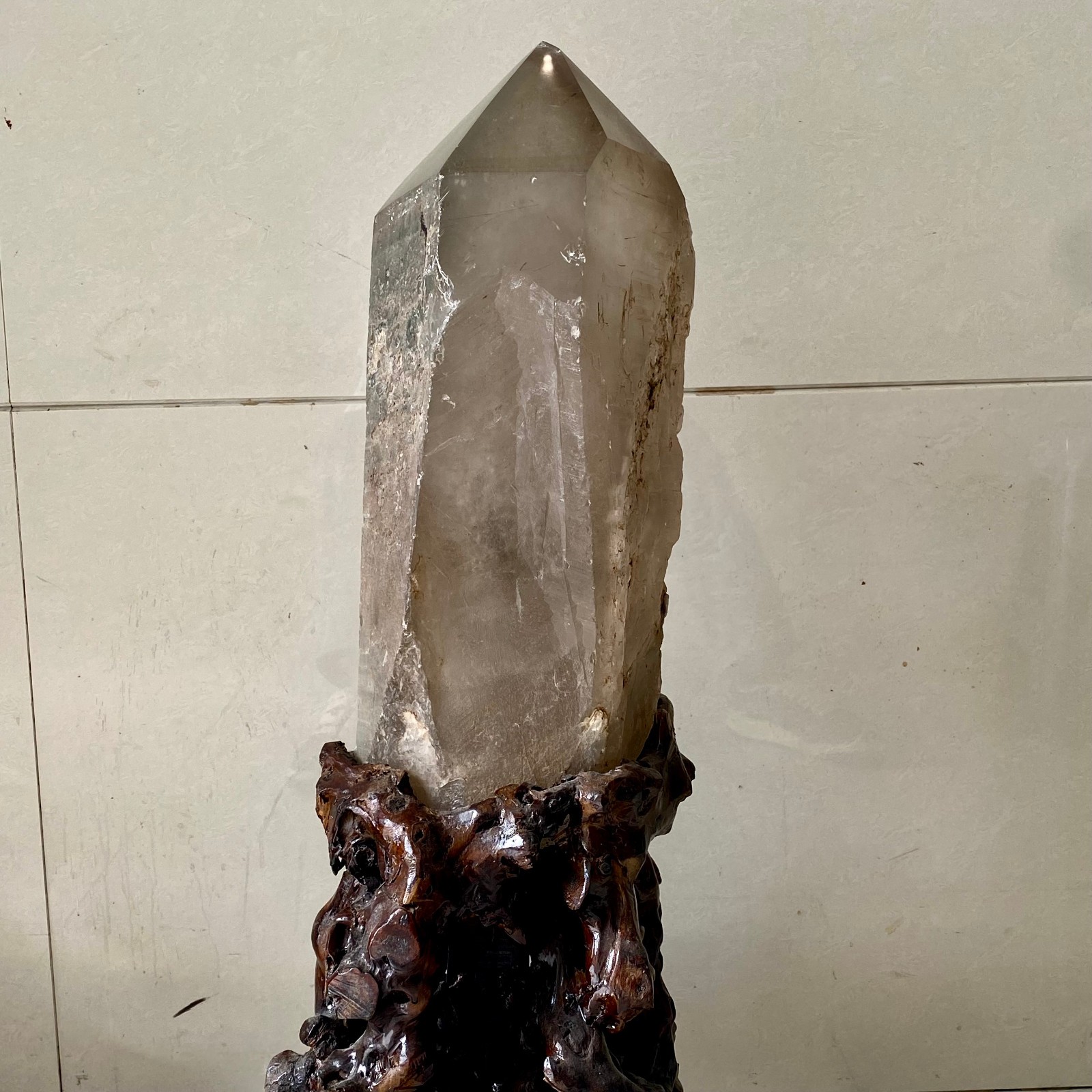 69.8LB  Natural White crystal pillar quartz crystal reiki healing
