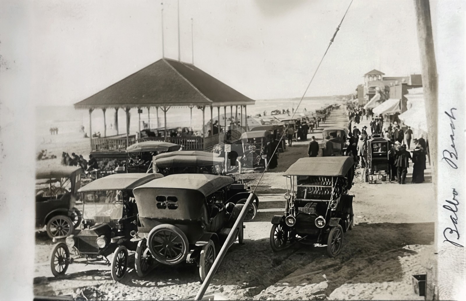 Balboa Beach Newport Beach CA Early 1900\'S RPPC Photo Postcard COPY