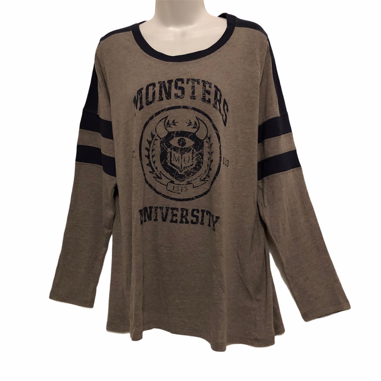 Torrid Disney Monsters University T Shirt Long Sleeve Top Womens Size 1 NEW