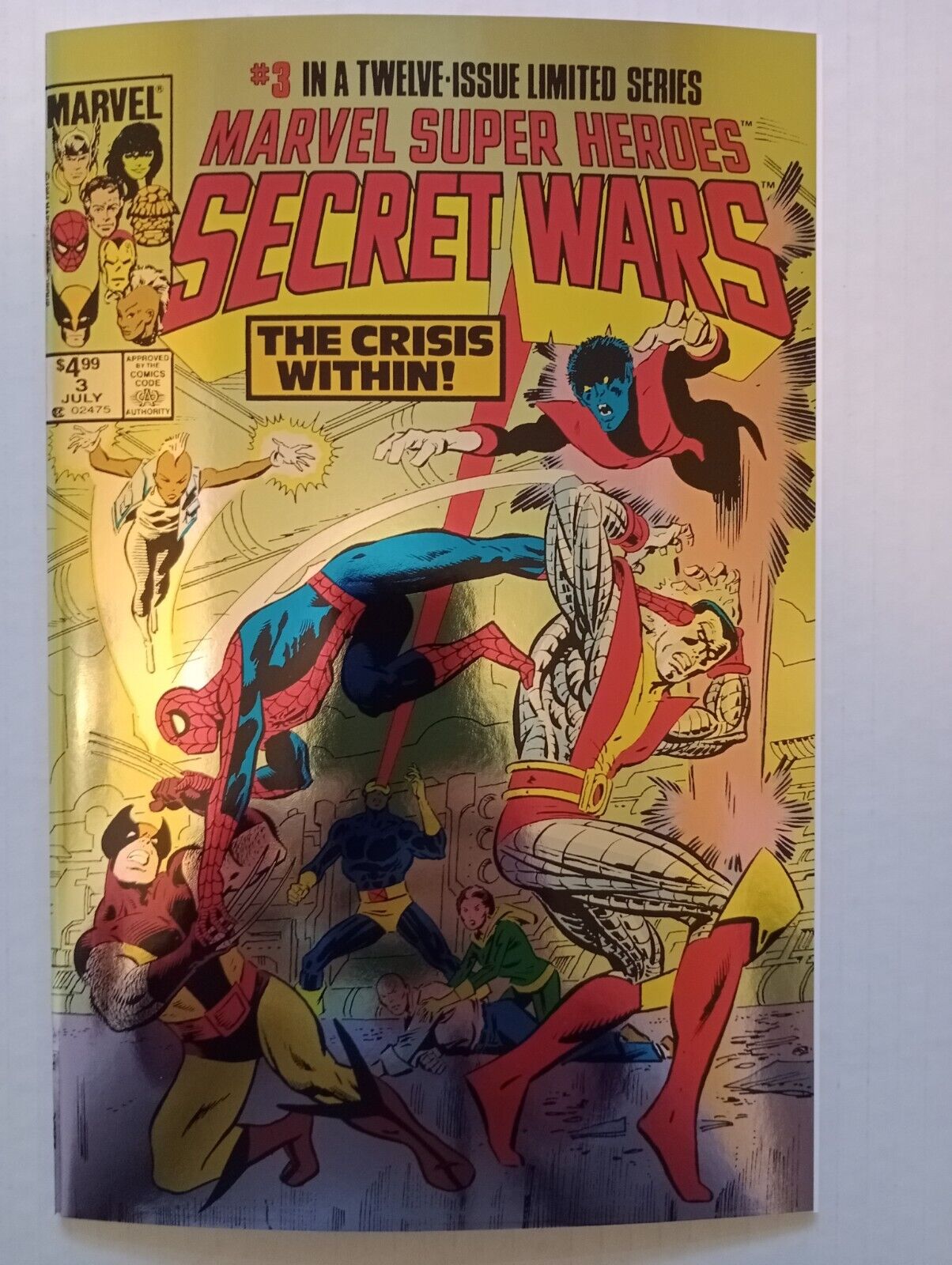 Marvel Secret Wars #3 Facsimile Foil Variant. Nm+ 2024 Marvel Comics 