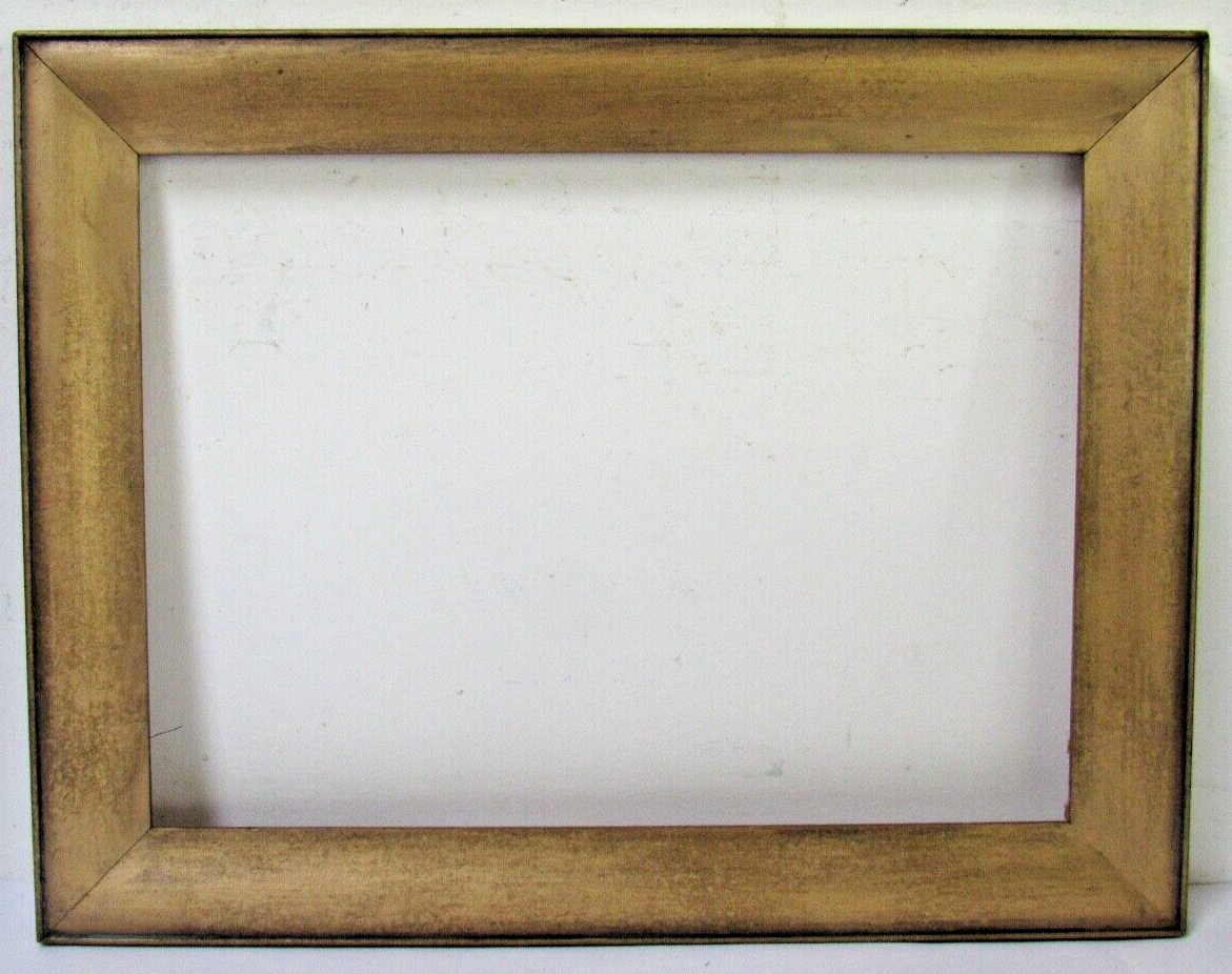 ART DECO  GOLD WOOD FRAME FOR PAINTING, PRINT,   16 1/2 x 12  INCH  (d-99)