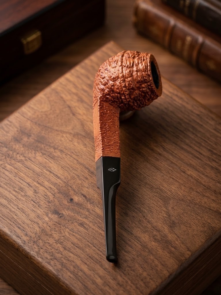 Vintage Savinelli Capri Root Briar 510 KS Rusticated Tobacco Pipe Italy