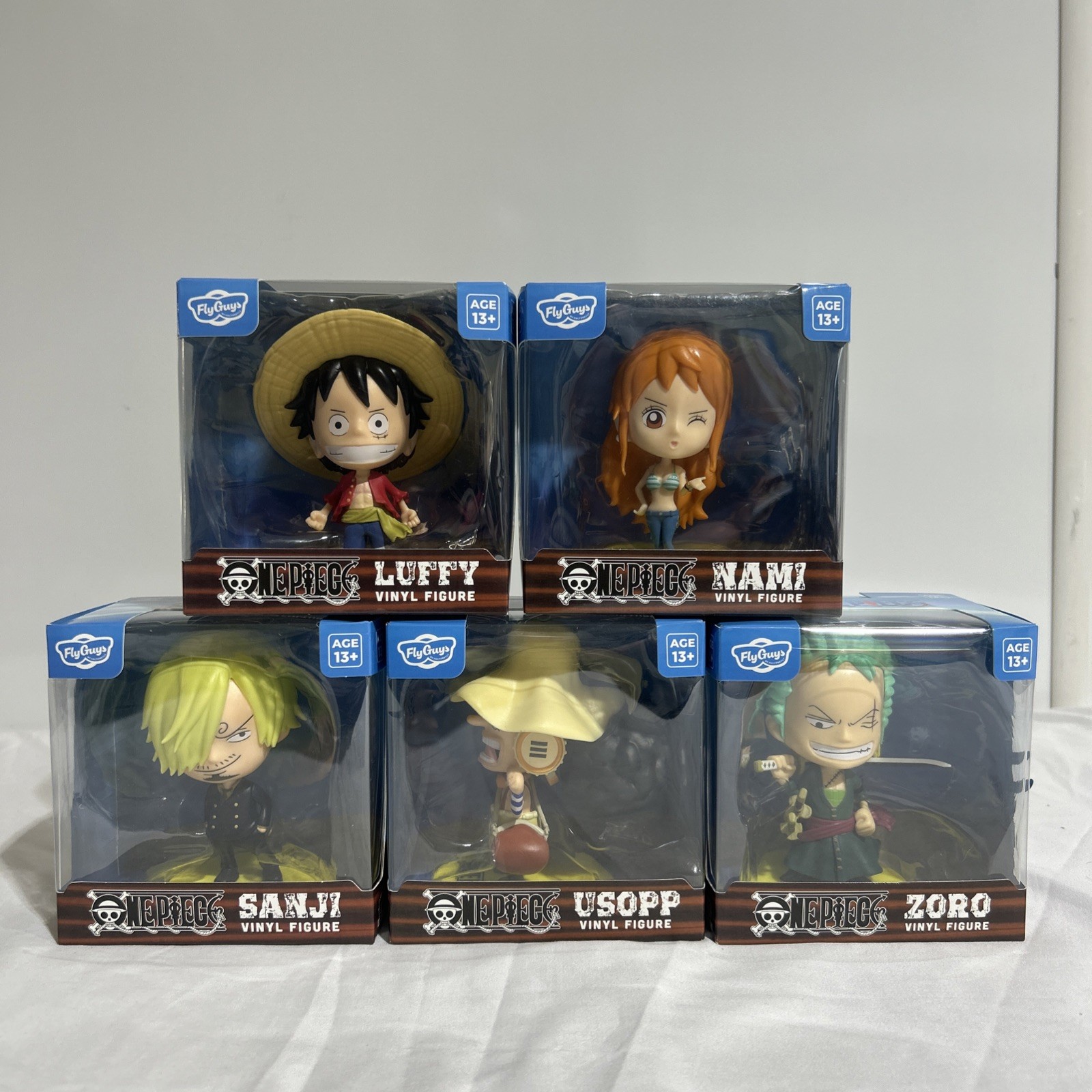 One Piece Fly Guys Vinyl One Piece Figure Set OF 5 NIB SANJI LUFFY USOPP NAM ZOR One Piece Fly Guys Vinyl One Piece Figure Set OF 5 NIB SANJI LUFFY USOPP NAM ZOR