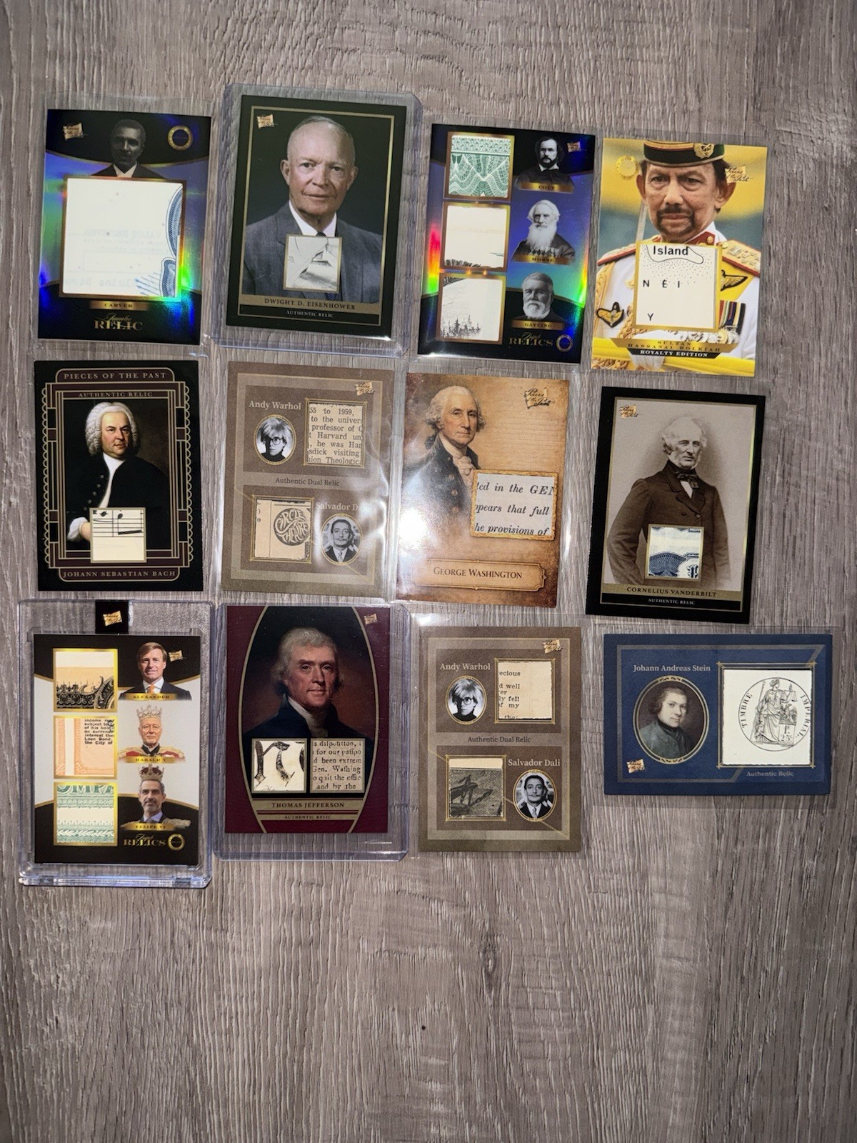 2024-2026 Pieces Of The Past 12 Card Unique Relics Lot (w/ GW Land Grant)