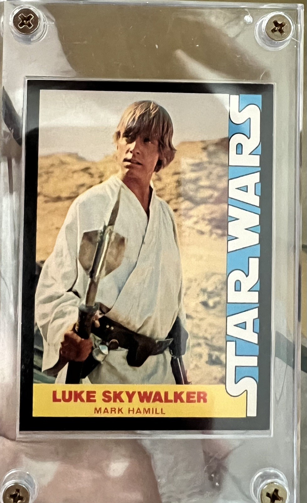 1977 WONDER BREAD STAR WARS #1 LUKE SKYWALKER *ROOKIE/DEBUTE CARD* LOW POP NM-MT