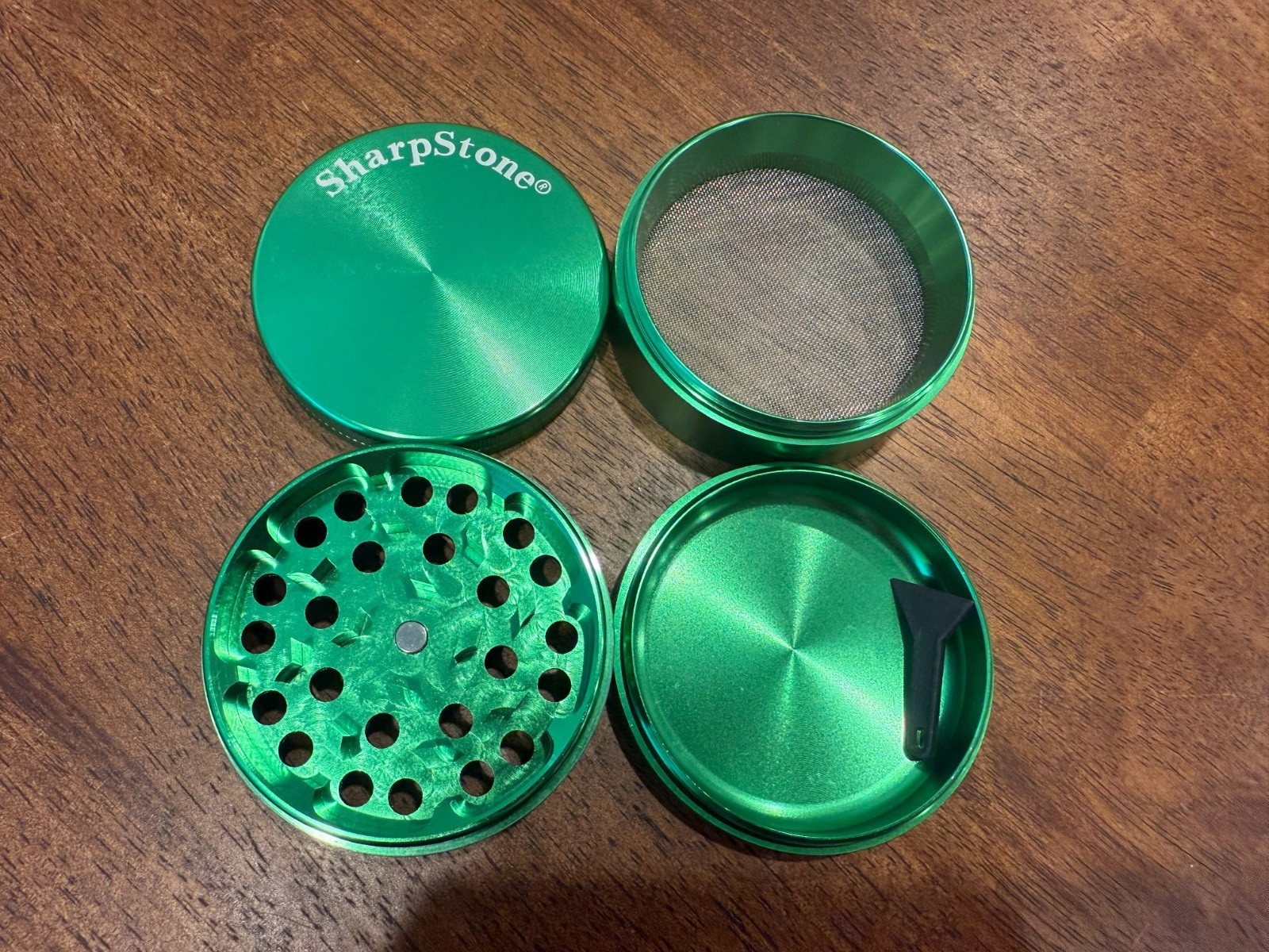 SharpStone 63MM Spice Tobacco Herb Grinder -4 Piece- Green