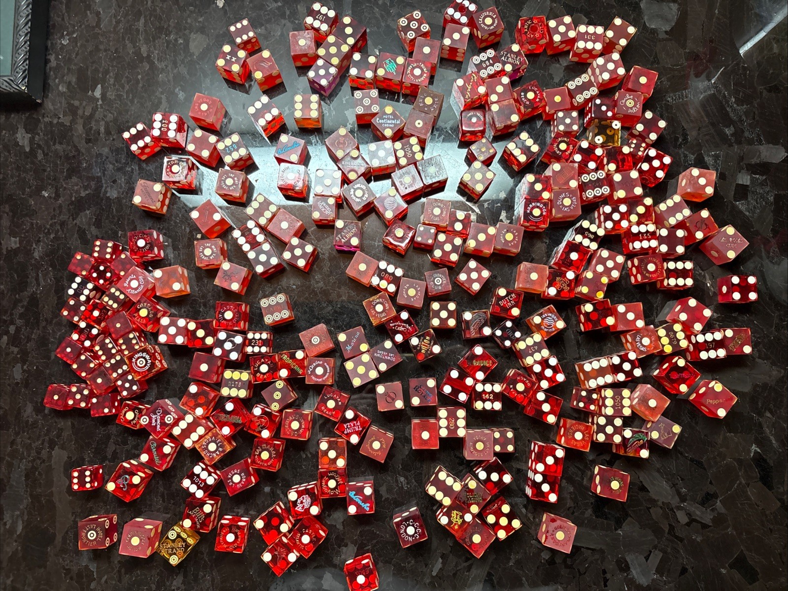 Vintage Lot Of 235 Las Vegas Dice Last Frontier Golden Nugget Tropicana Sands