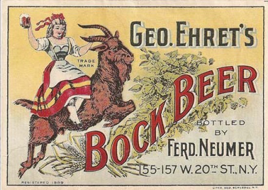Geo. Ehret's Bock Beer Label Refrigerator / Tool Box Magnet Geo. Ehret's Bock Beer Label Refrigerator / Tool Box Magnet