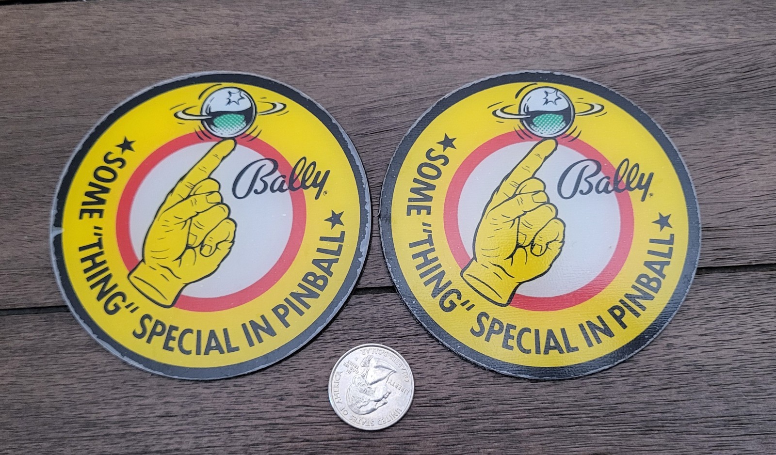 Lot of 2 Addams Family 1991 BALLY Vintage Pinball Coasters Speaker Cutouts