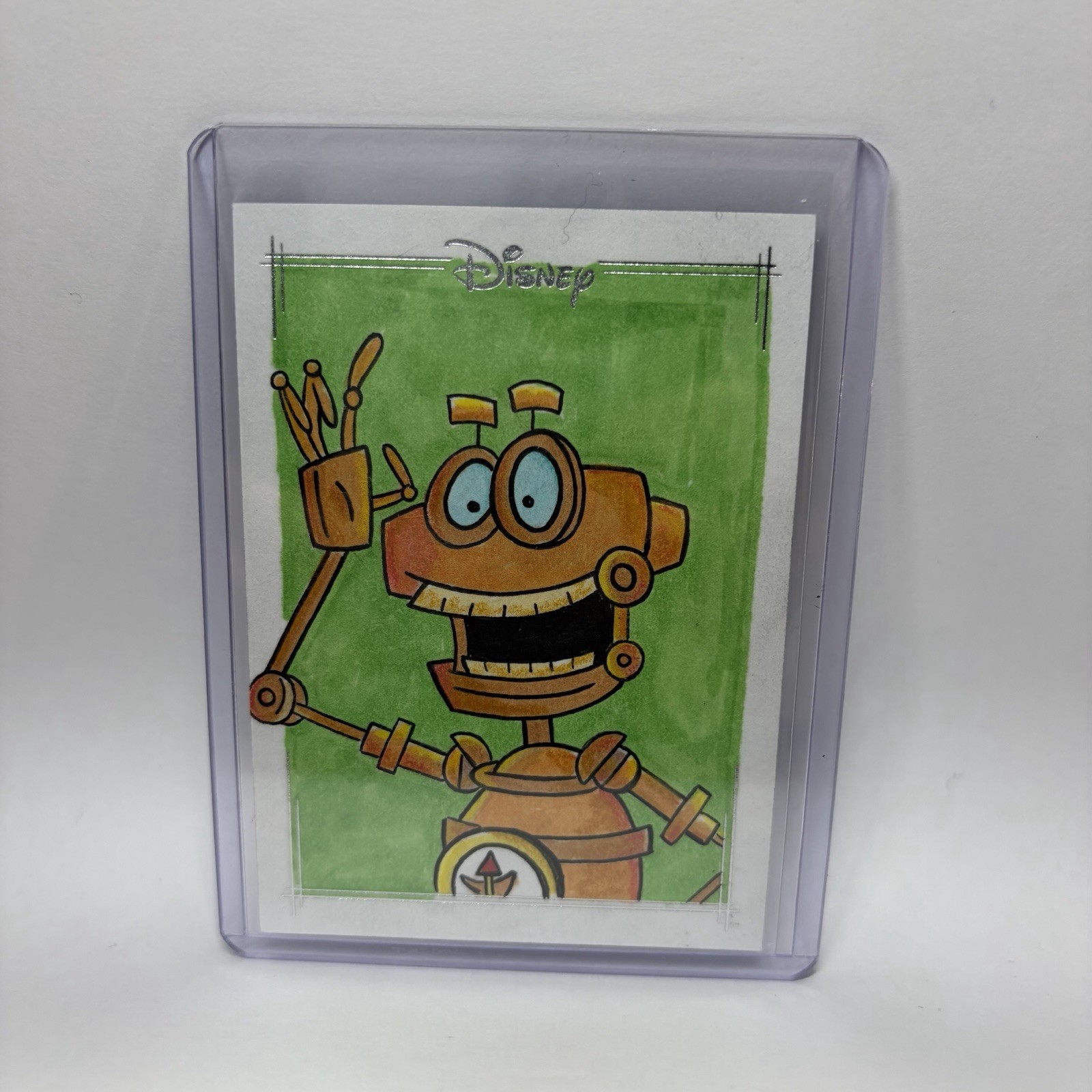 2026 Topps Chrome Disney B.E.N. 1/1 Original Sketch Artist CROCKETT Auto