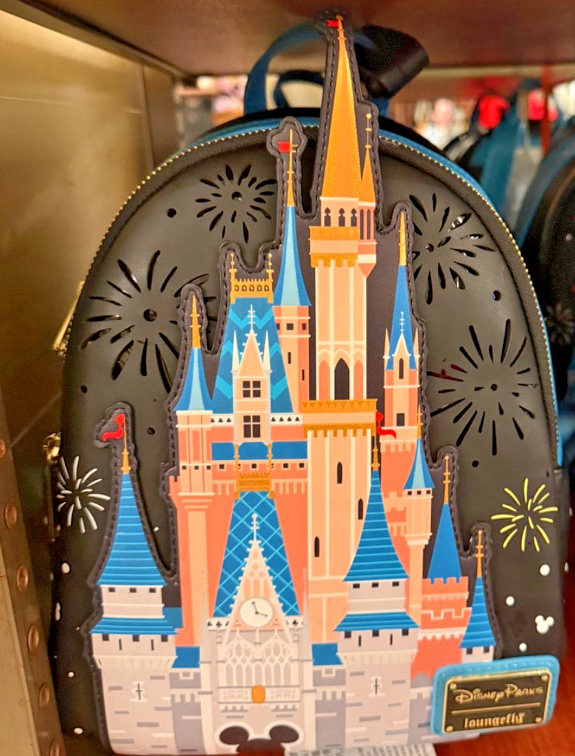 2026 Walt Disney World Castle Fireworks Loungefly Backpack Light Up Twinkle Bag
