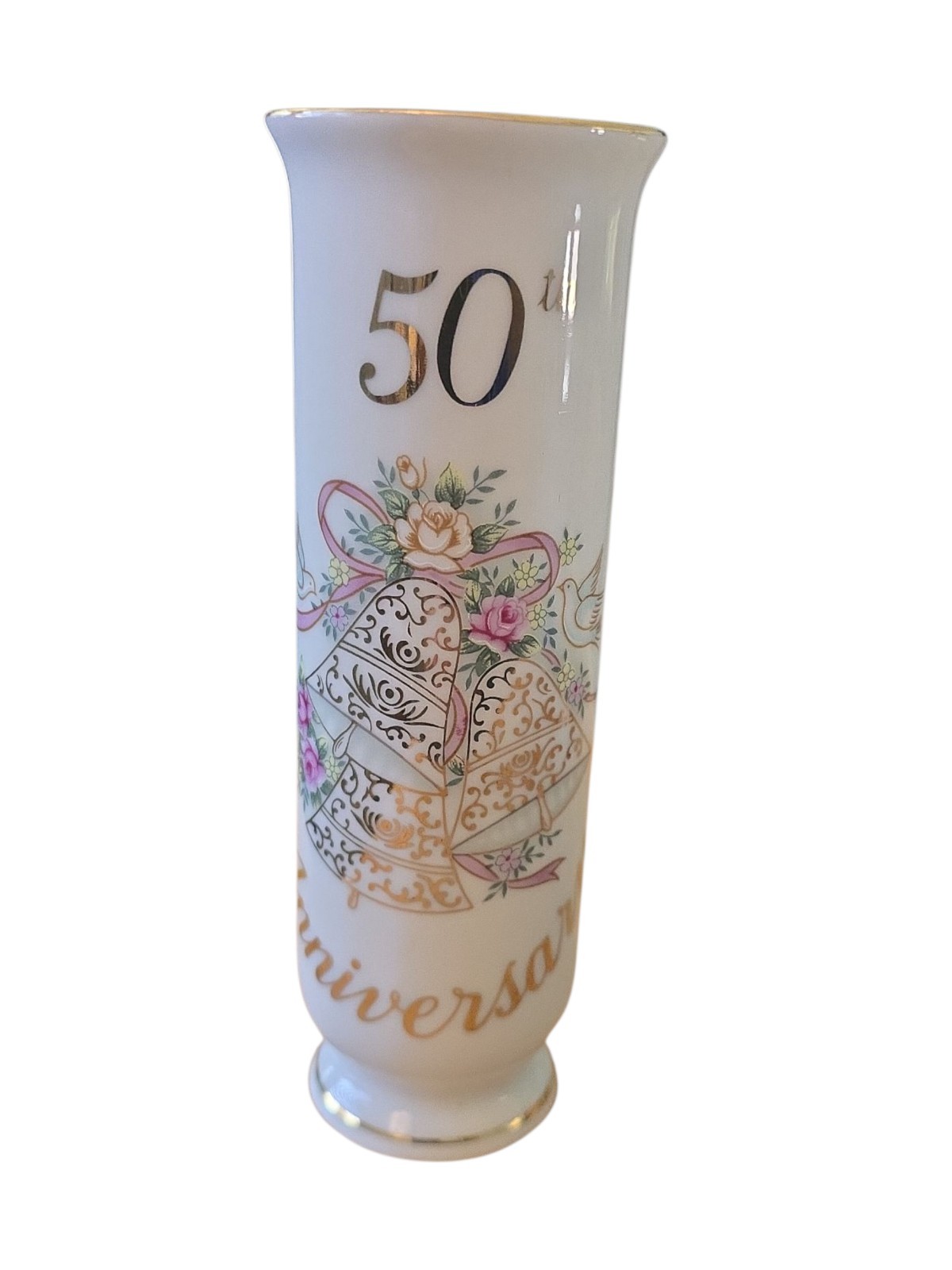 1995 10705 Geo. Z Lefton China Hand Painted 50th Anniversary 6.5\