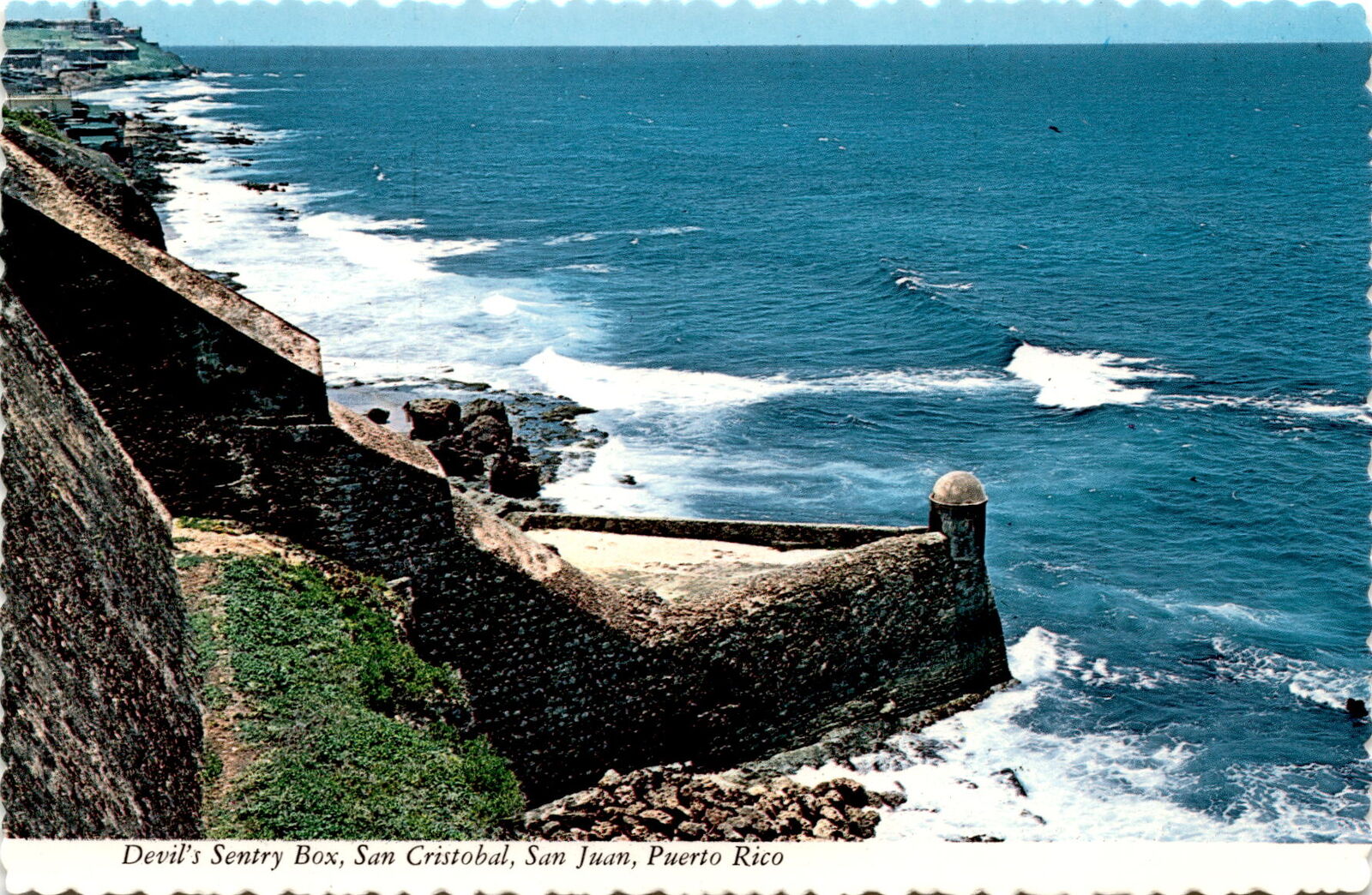 Rare Postcard: Devil\'s Sentry Box, San Cristobal, Puerto Rico