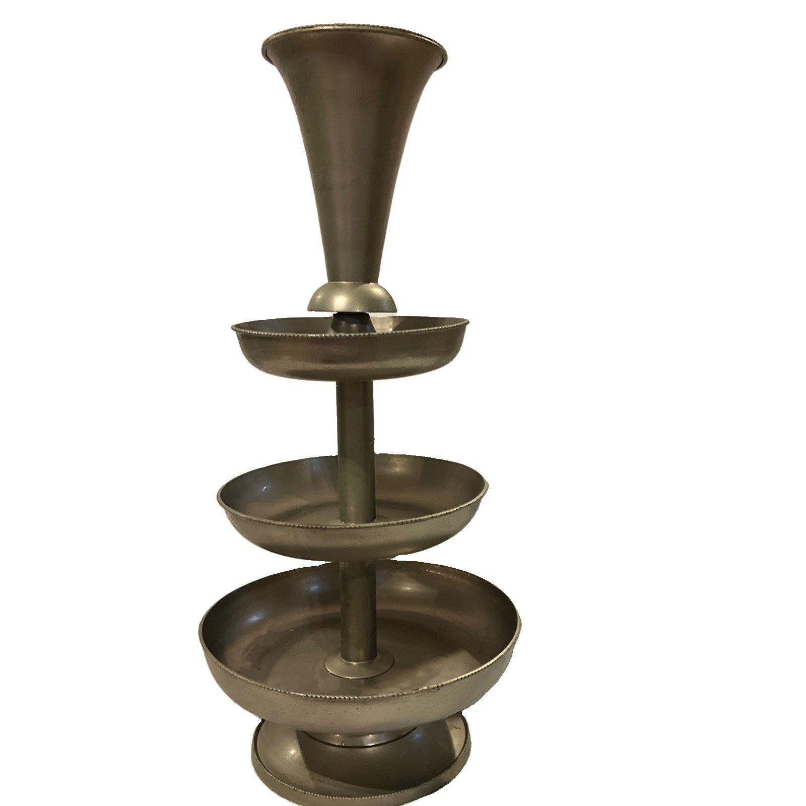Vintage 3-Tier gold/silver-plated épergne 21
