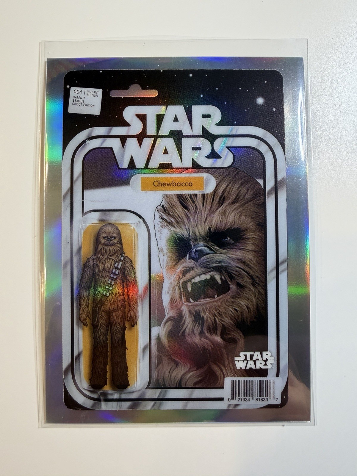 2026 Topps Chrome Star Wars Chewbacca Comicfractor Case Hit SP Refractor