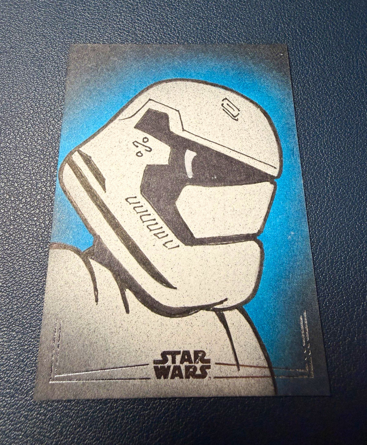 2026 Topps chrome Star Wars Artist Sketch Card 1/1 Stormtrooper Autograph