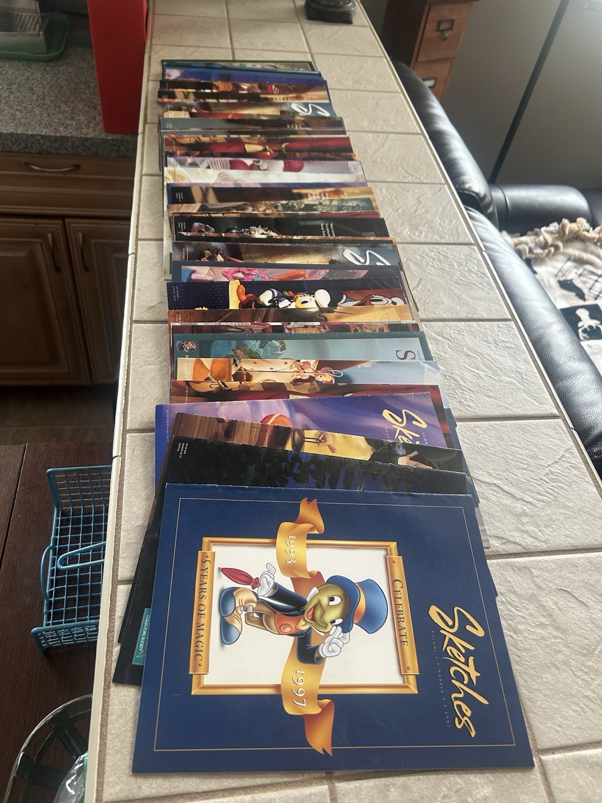 Lot Of 65 Walt Disney WDCC sketches Magazine All Beautiful Some Doubles