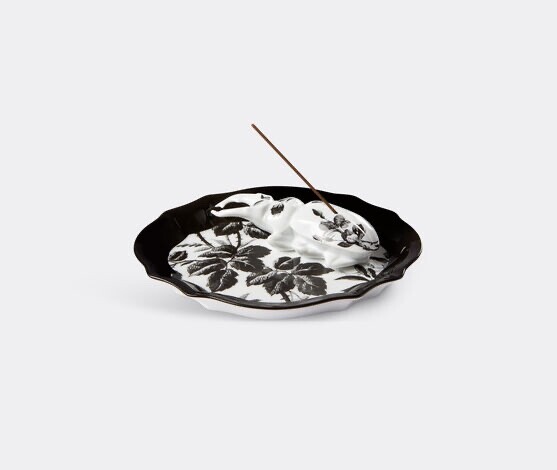 GUCCI Richard Ginori Beetle Incense Holder & Incense Black Porcelain Mint w/Box