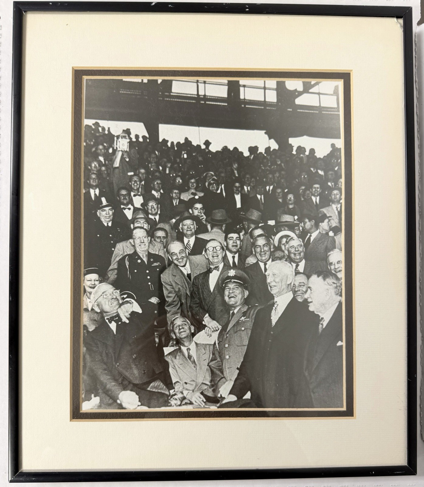 VINTAGE ARCHIVAL PHOTO HARRY S TRUMAN GRIFFITH STADIUM JOE CRONIN & CONNIE MACK