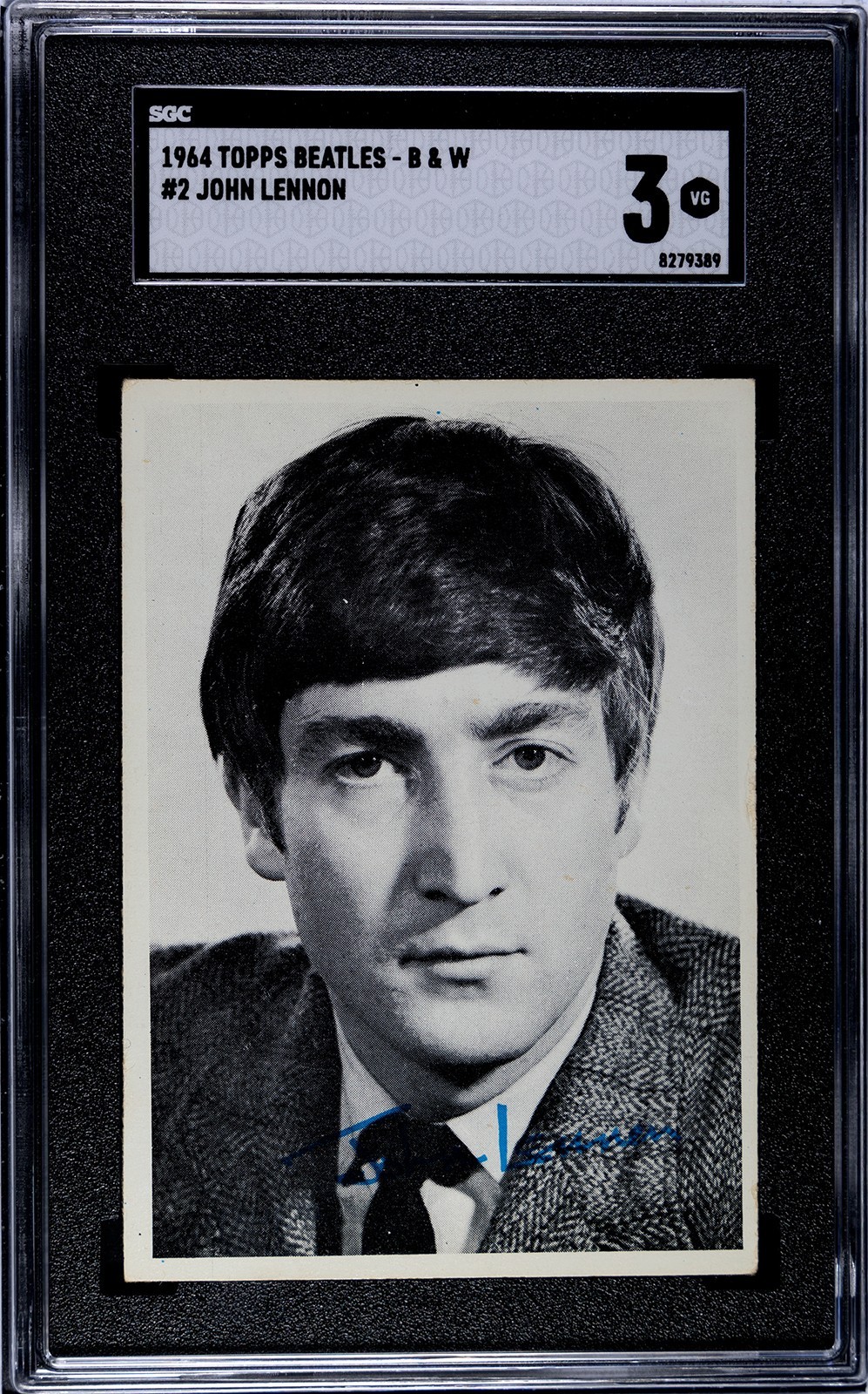 Topps, 1964 The Beatles - B&W John Lennon #2, SGC 3 VG