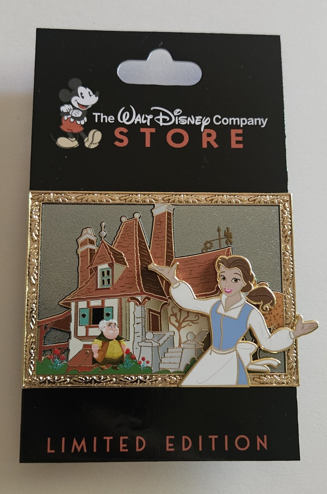 D23 TWDCS Walt Disney Company Store Beauty & The Beast Belle Welcome Home Pin