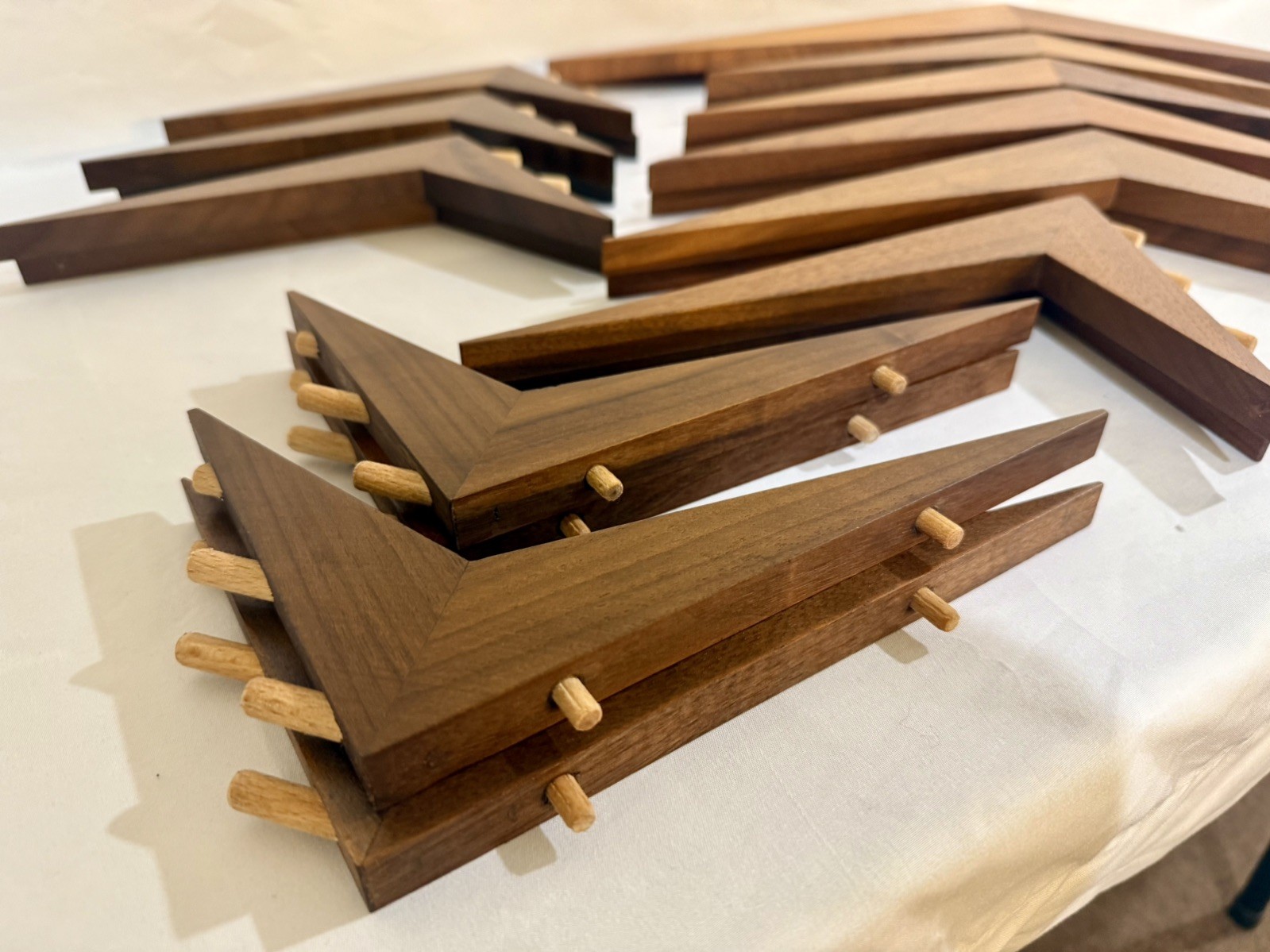 Poul Cadovius CADO System Walnut Shelf Brackets Small 8.25x5 3/8 multiple Avail