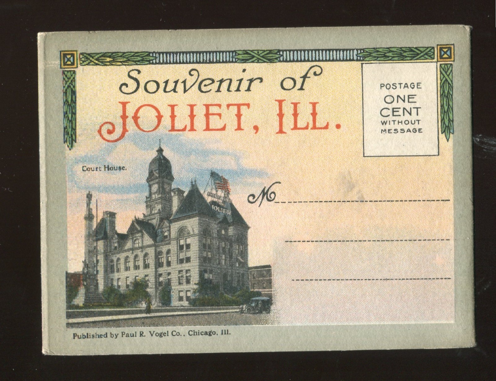 Joliet IL 18 View Souvenir Folder Hospital Streets State Penitentiary 1920s WOW