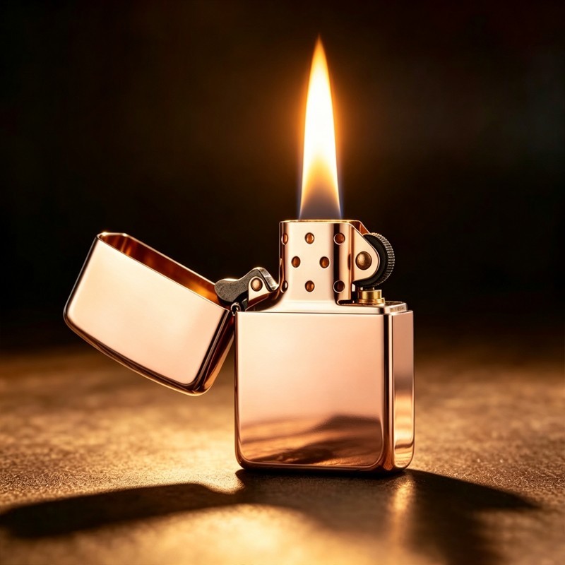 ZORRO 1941 Replica Red Copper Windproof Kerosene Lighter, Collectible Lighter